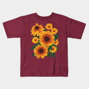 Autumn Flowers. Rudbeckia Kids T-Shirt